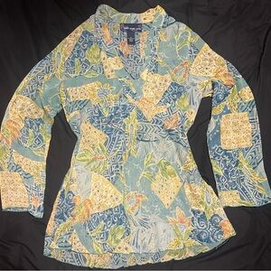 Colorful Patterned Beach Cover Up